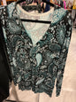 Avenue Cardigan 26/28 Black and Teal