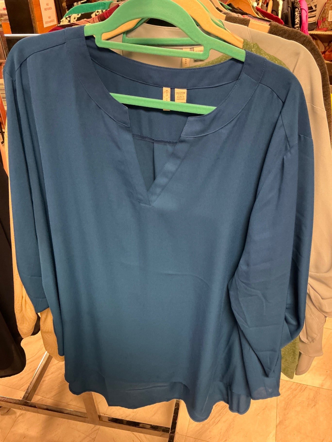 EST. 1946 Blouse 26/28 Blue