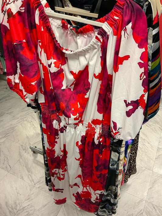 Dress 4XL Red and White