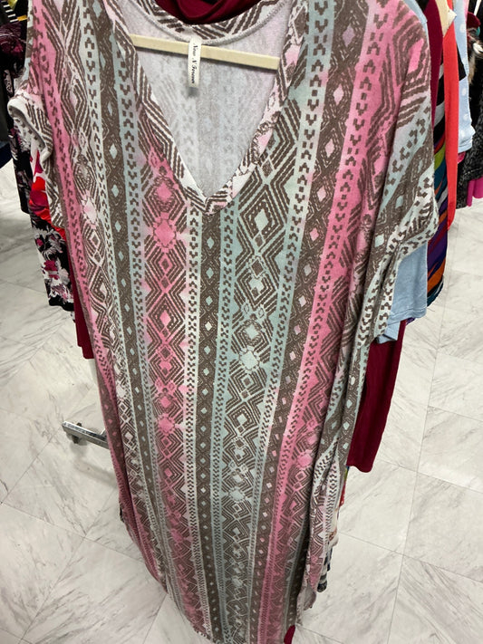 Now N Forever Dress 3X Multicolor