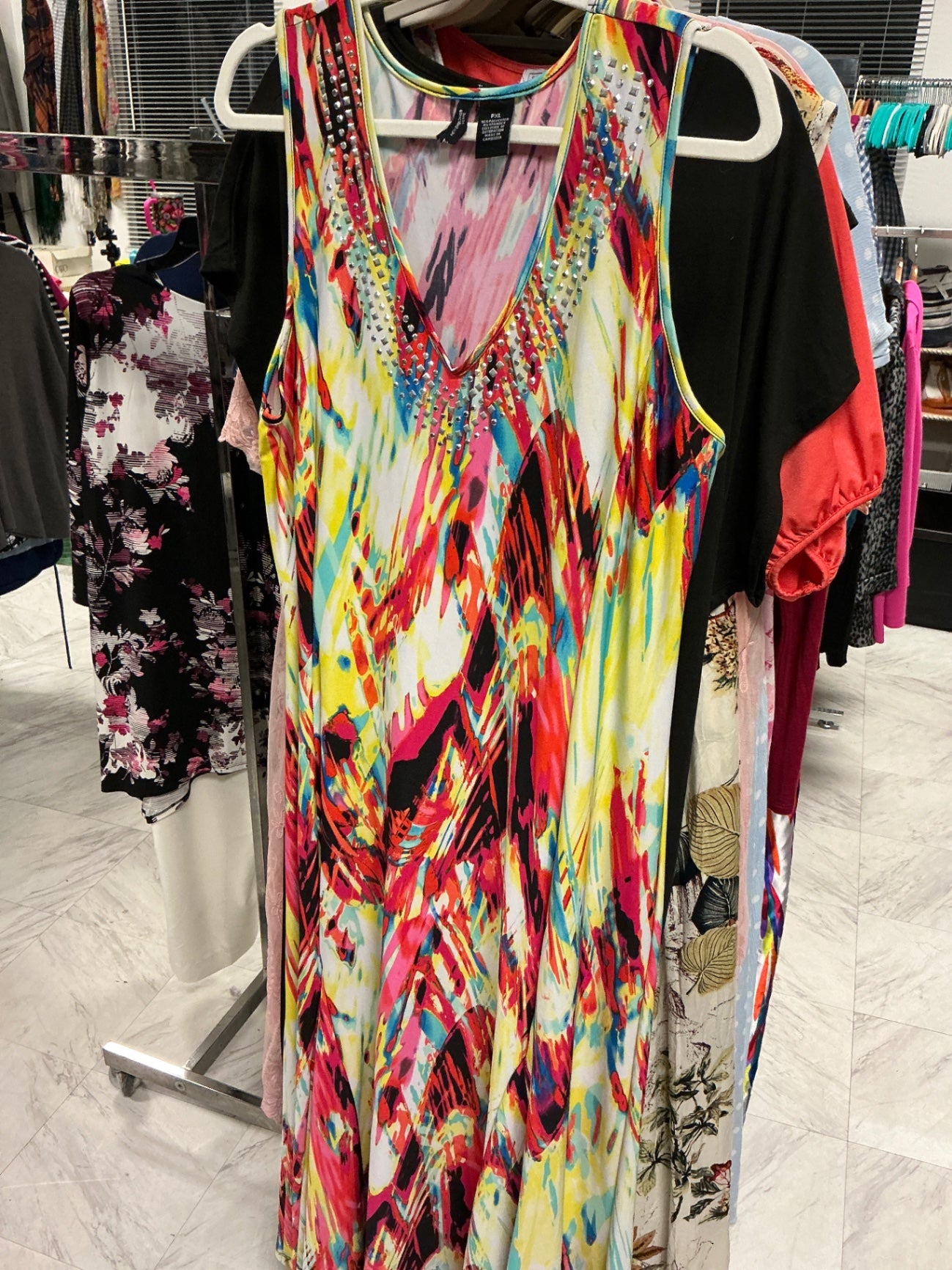 New Directions Maxi Dress PXL Multicolor