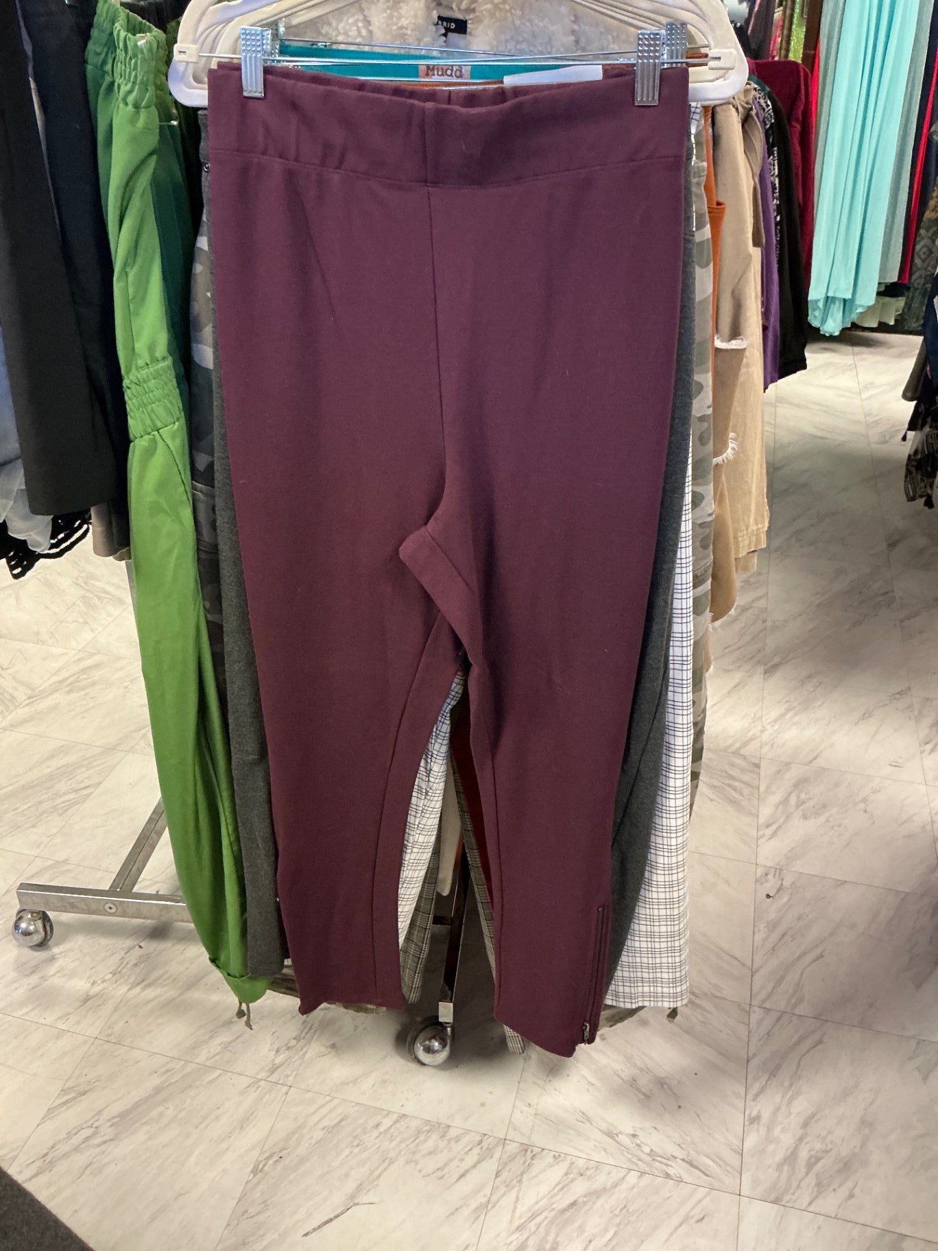 Ellos Leggings 22/24 Burgundy