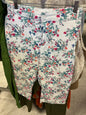 St. John's Bay Capri 22W White with floral print