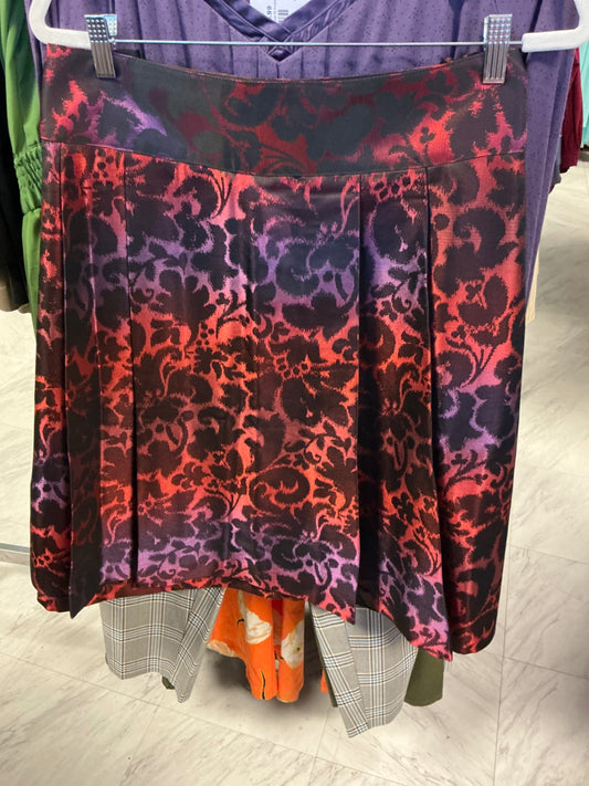 Lane Bryant Skirt 22 Red and Purple