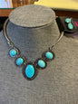 Paparazzi Necklace 2 pc Set Turquoise NWT