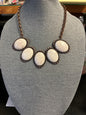 Paparazzi Necklace 2 pc Set Bronze and Cream
