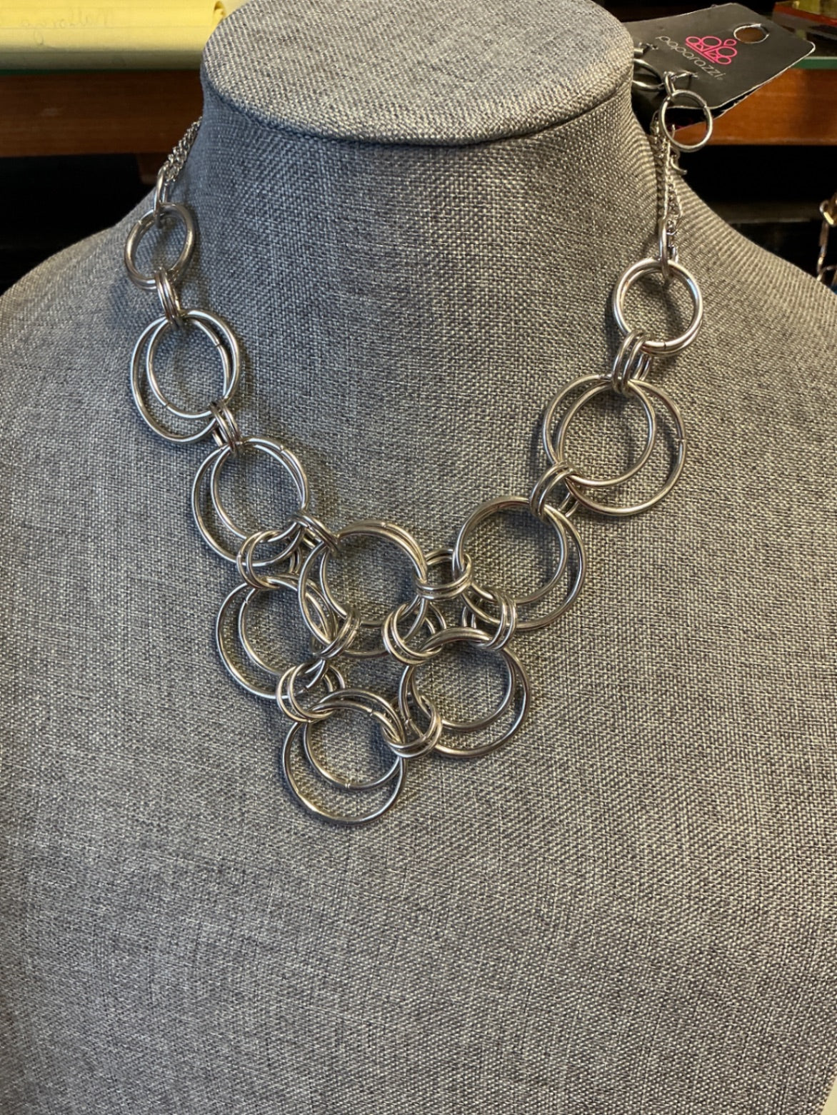 Paparazzi Necklace 2 pc Set Silver NWT