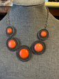 Paparazzi Necklace Orange and Black