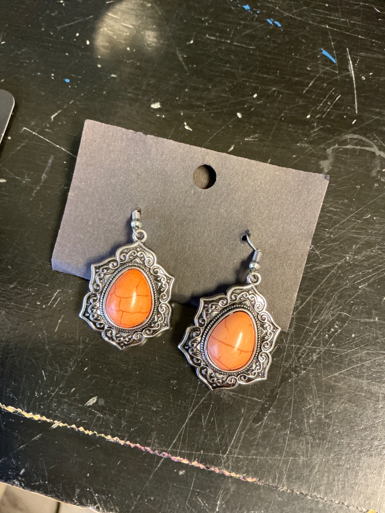Paparazzi Earrings Orange NWT