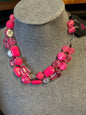 Paparazzi Necklace 2 pc Set Pink NWT