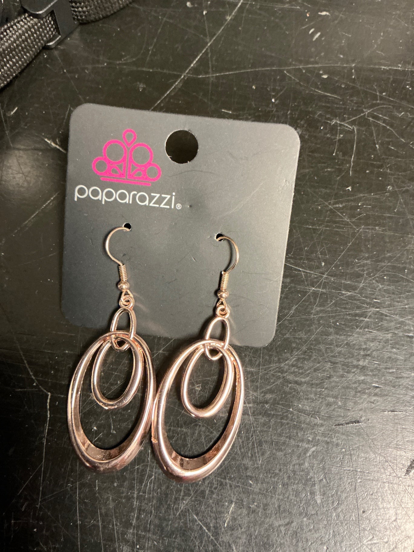 Paparazzi Earrings Rose Gold
