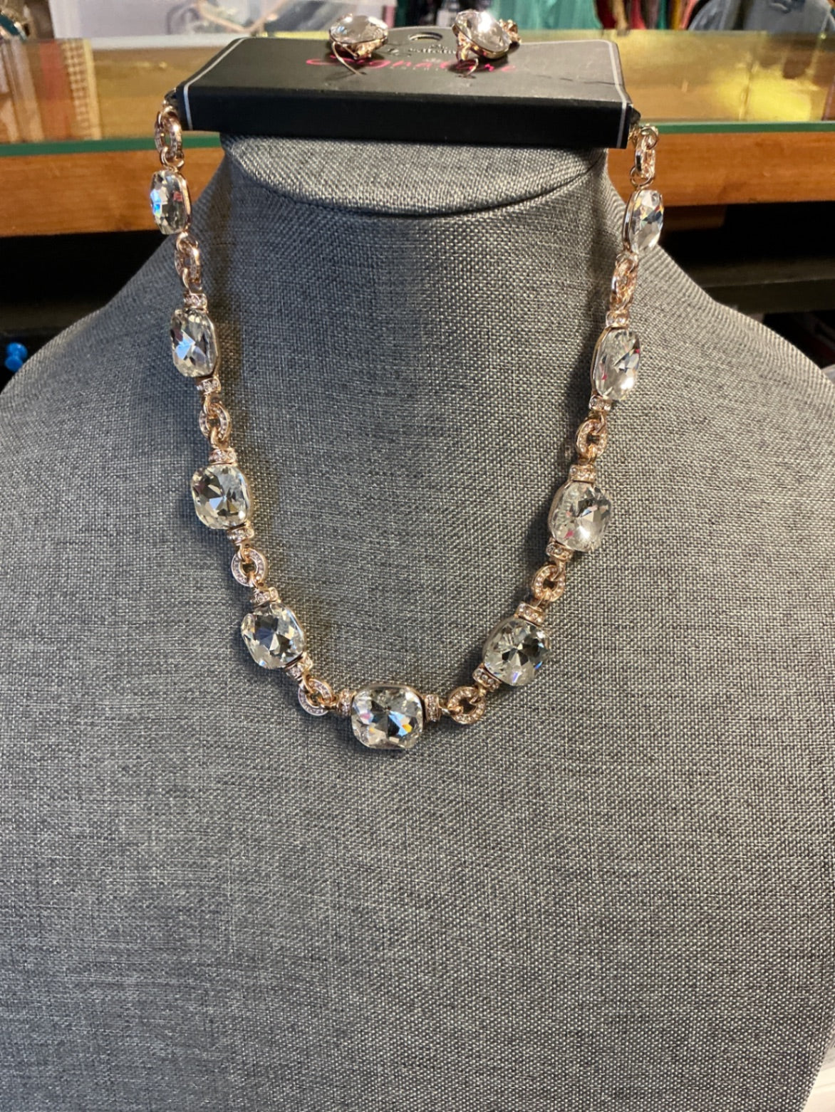 Paparazzi Z Collection Necklace 2 pc Set Rose Gold NWT