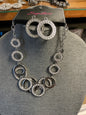 Paparazzi Zi Collection Necklace and Earrings Set Silver NWT