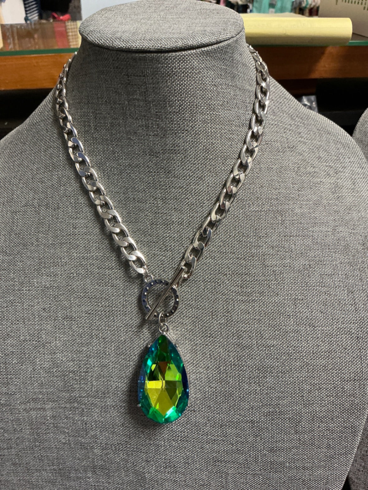 Paparazzi Necklace Multicolor (Green and Yellow)