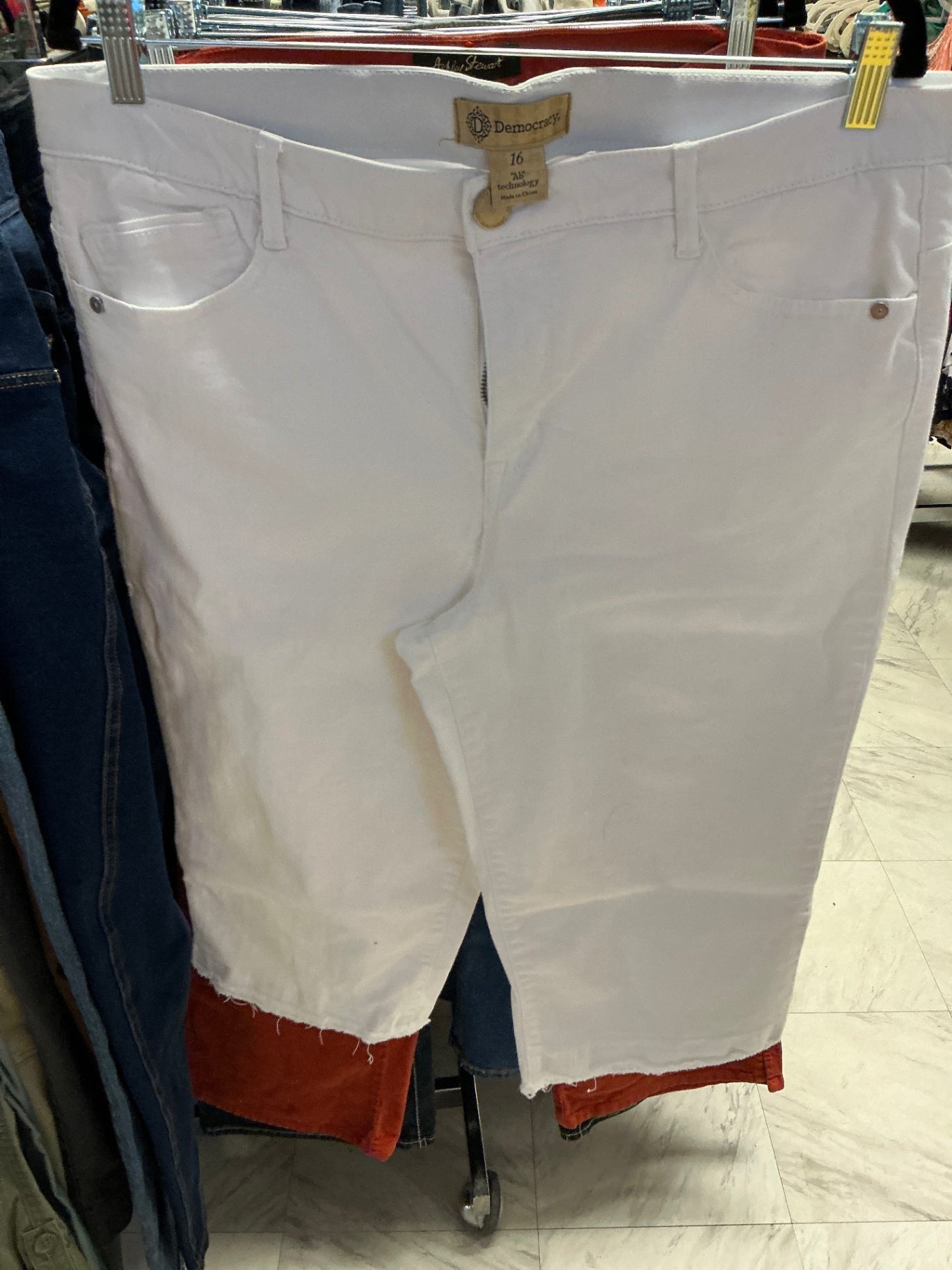 Democracy Pedal Pushers 16 White