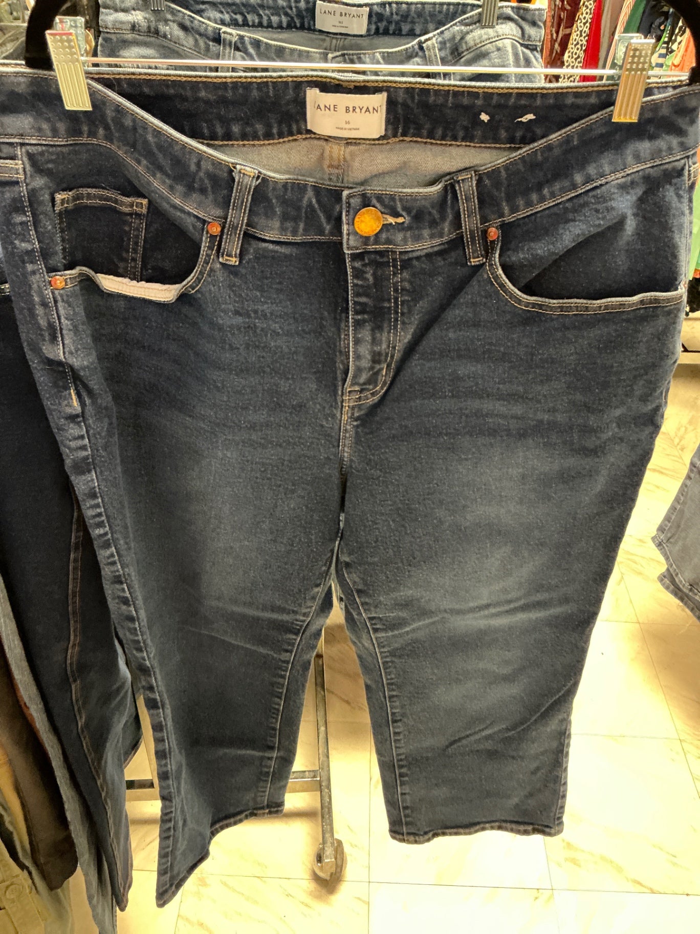 Lane Bryant Capri Pants 16 Dark Blue