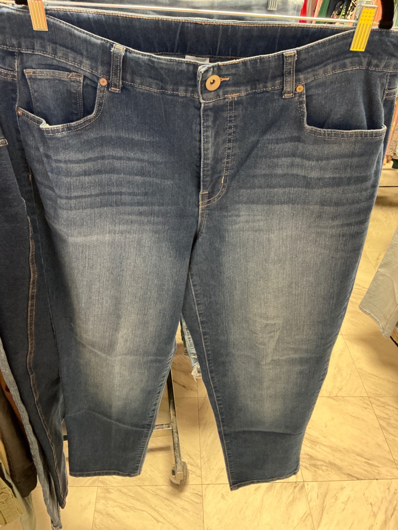 Terra & Sky Jeans 16W Dark Blue