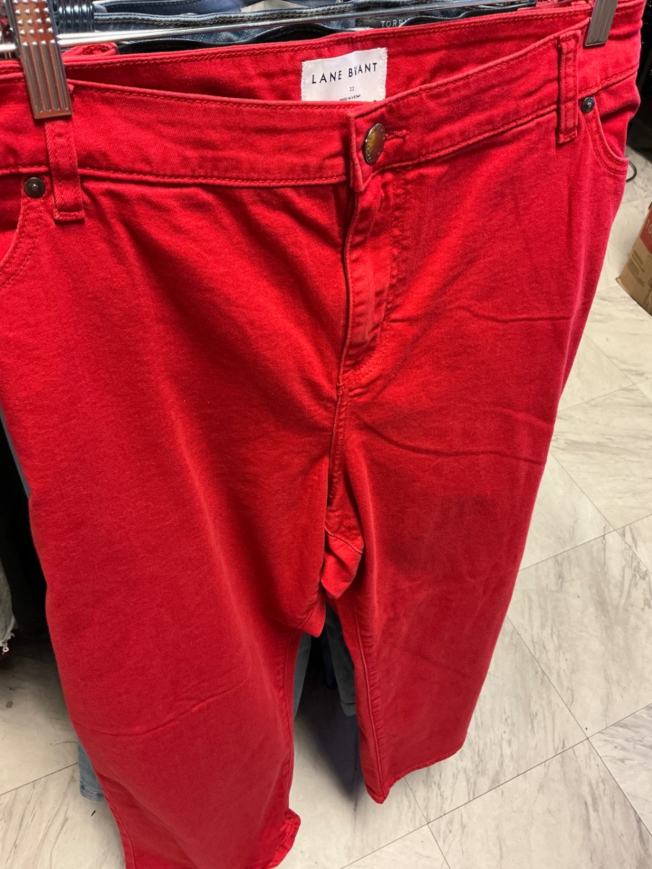 Lane Bryant Capri Pants 22 Red