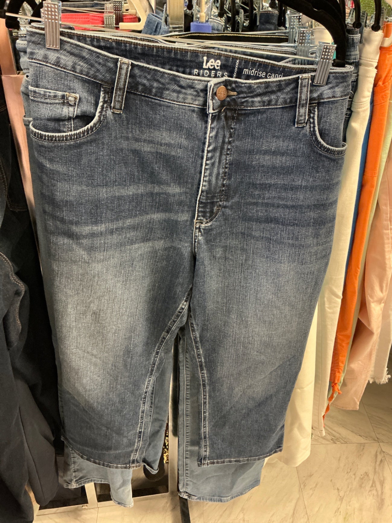 Lee Capri Jeans 22M Dark Blue