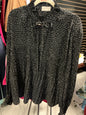 Melloday Blouse 1X Black with White Dots