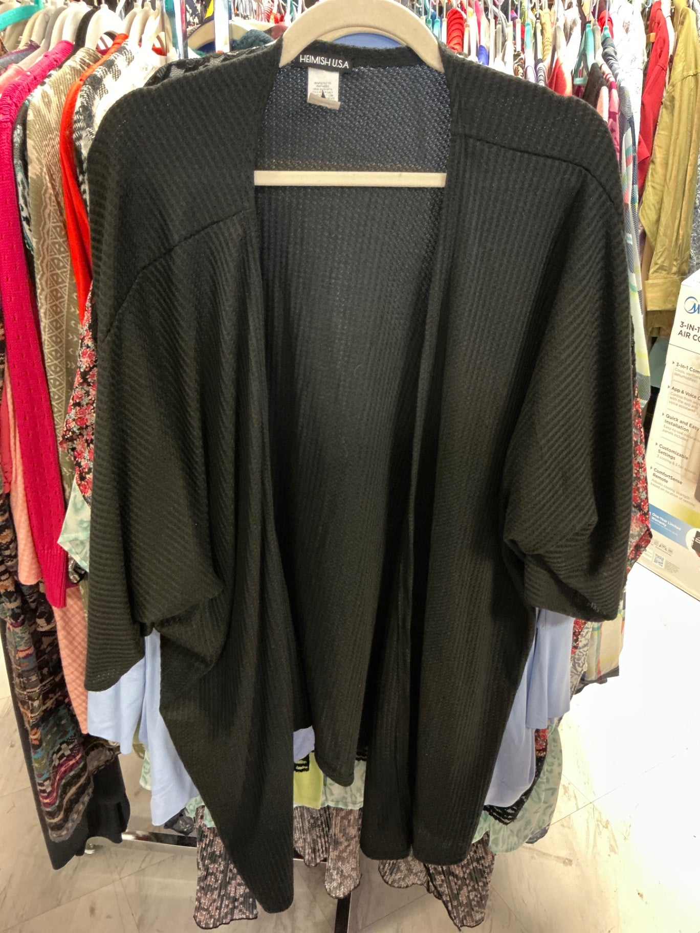 Heimish USA Kimono 3X Black