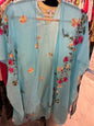 Southern Stitch Kimono O/S Light Blue
