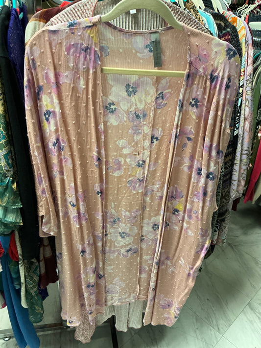 Honeyme Curvy Kimono XXXL Peach NWOT