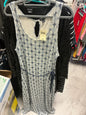 Lucky Brand Dress 2X White and Navy NWT