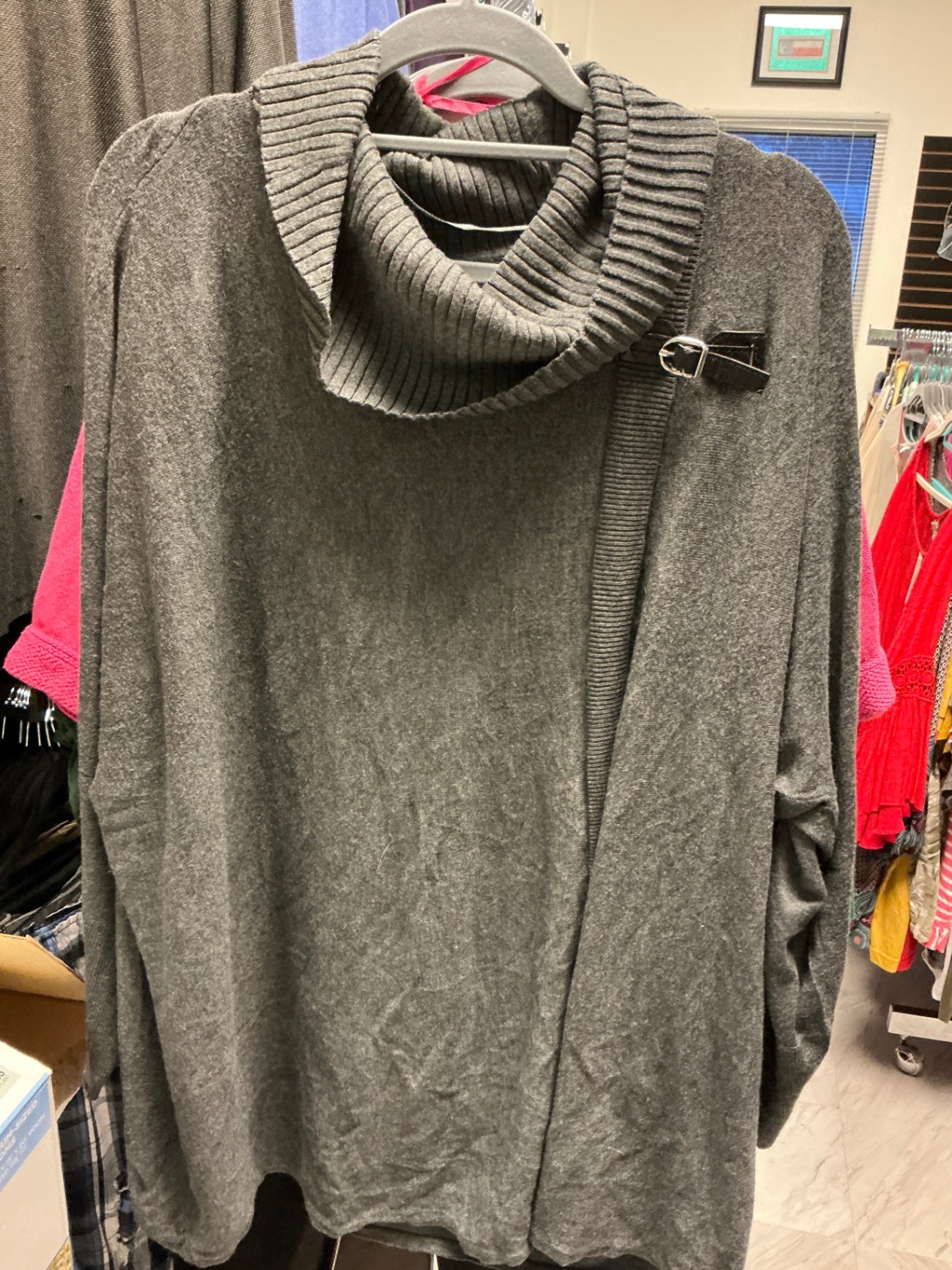 JM Collection Sweater 2X Gray