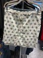 Royalty Shorts 2X Cream with Blue Pattern NWT