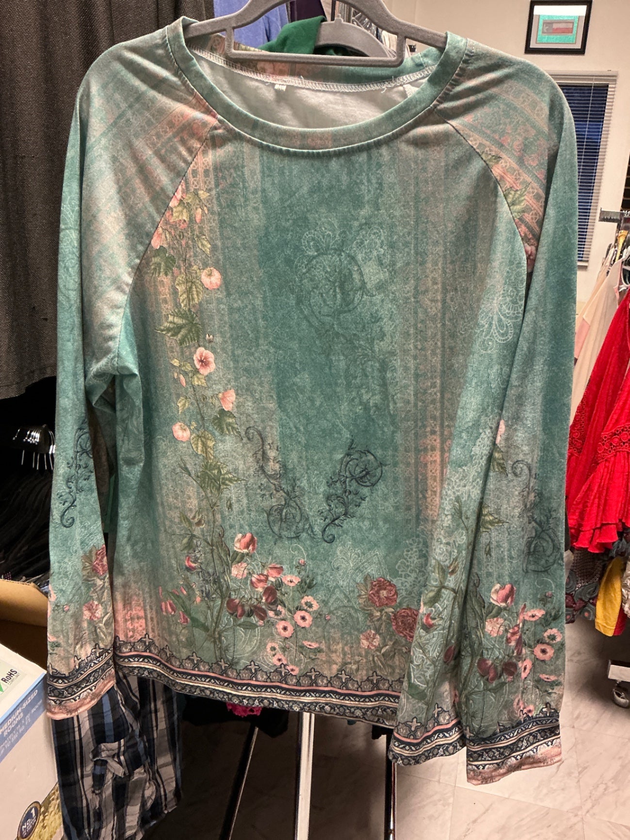 Long Sleeve Shirt XXL Teal