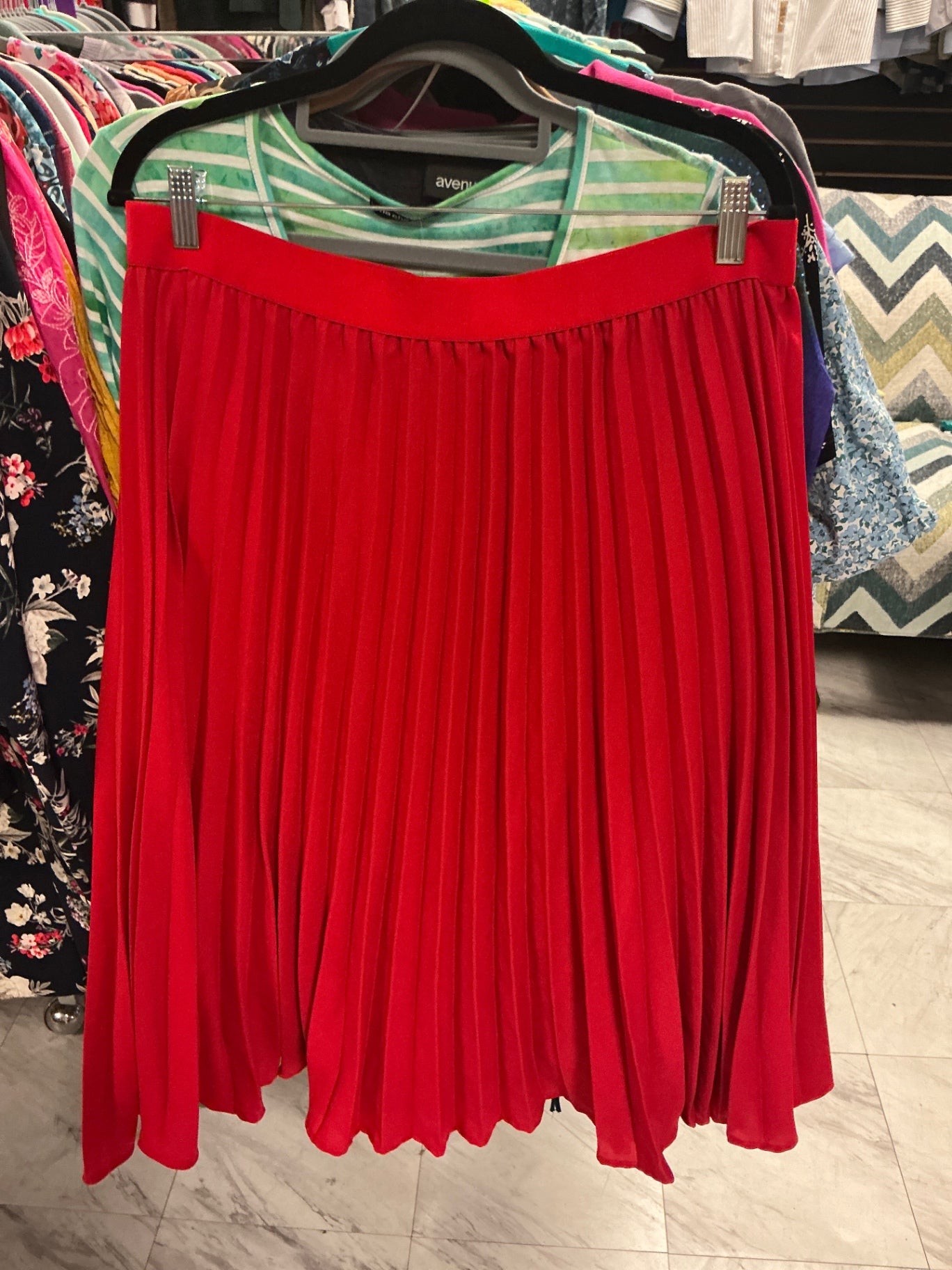 Kate Kasin Skirt 2X Red