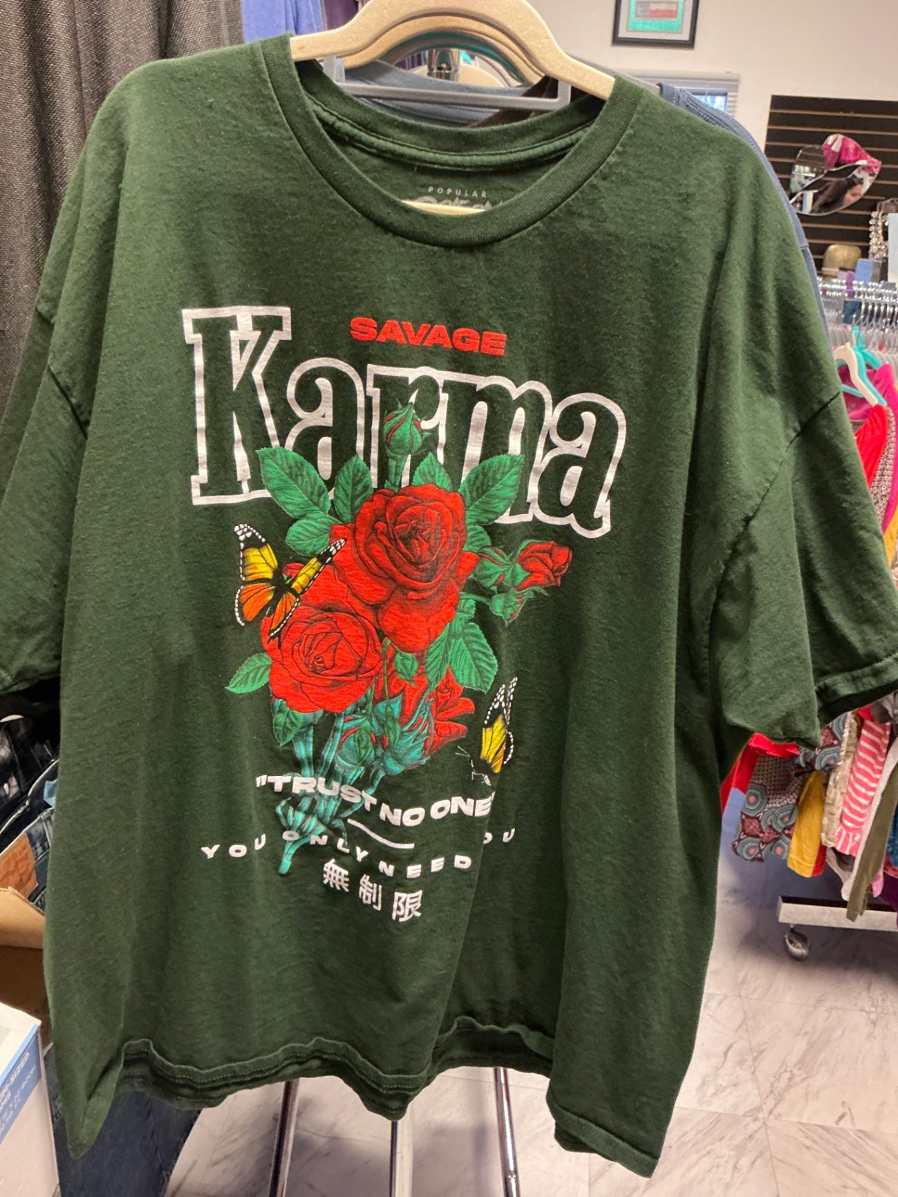 Popular Poison T-Shirt 3XL Dark Green