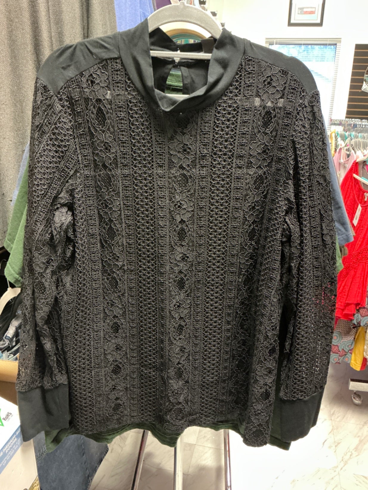 Halogen Blouse 2X Black