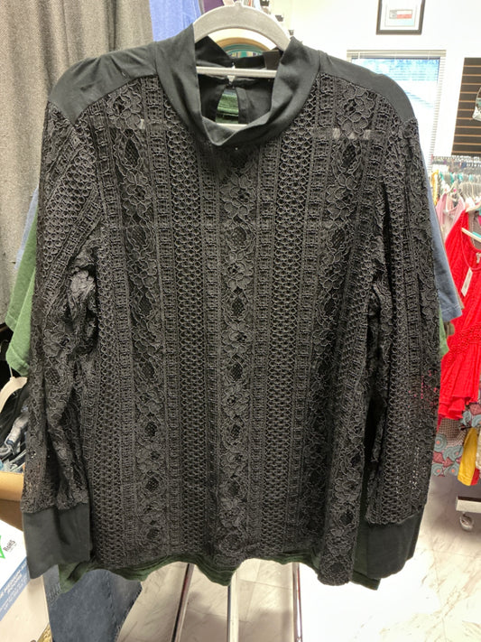 Halogen Blouse 2X Black