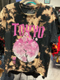 Popular Poison T-Shirt L Black and Brown Tie-Dye
