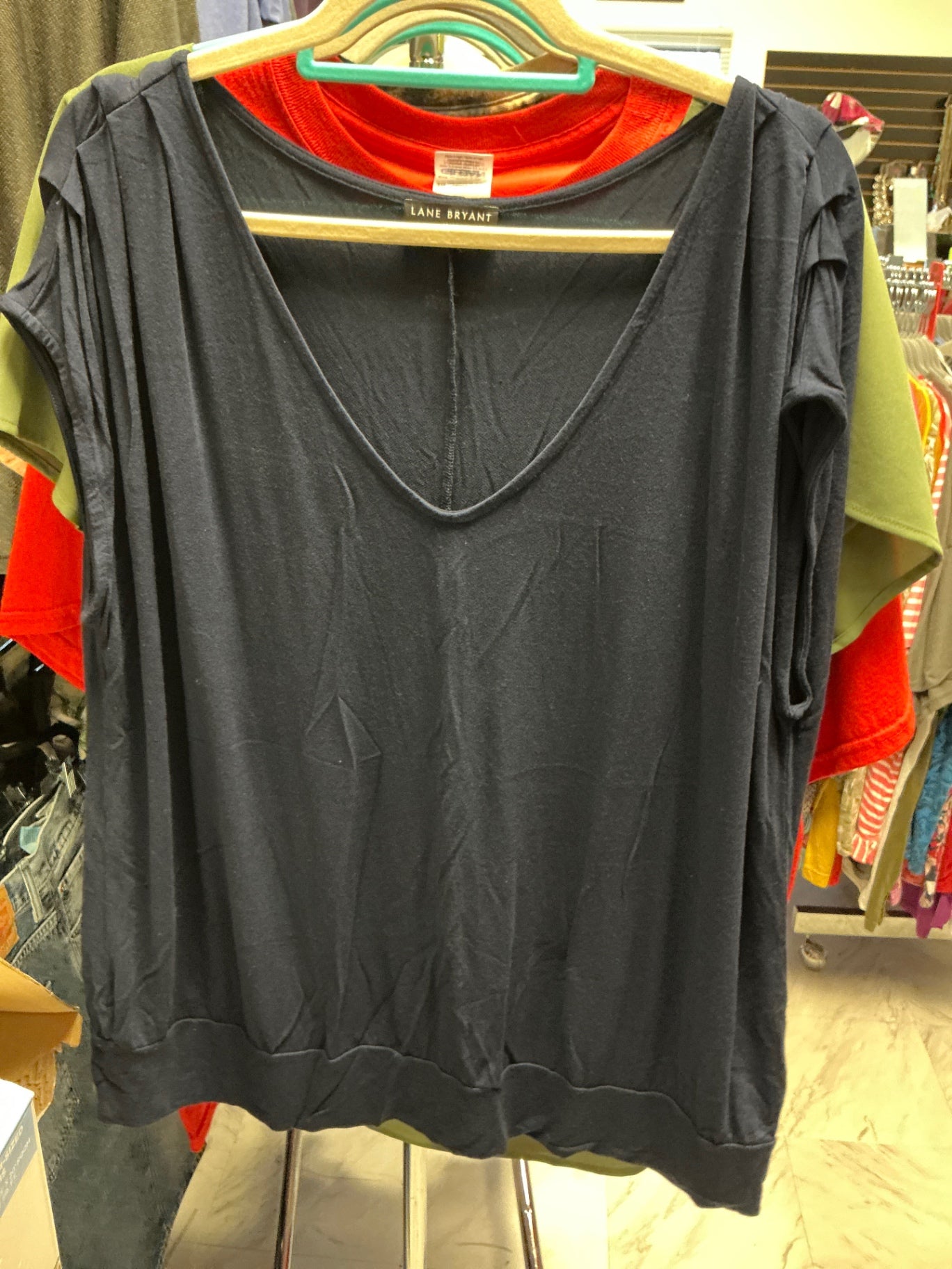 Lane Bryant T-Shirt 18/20 Navy Blue