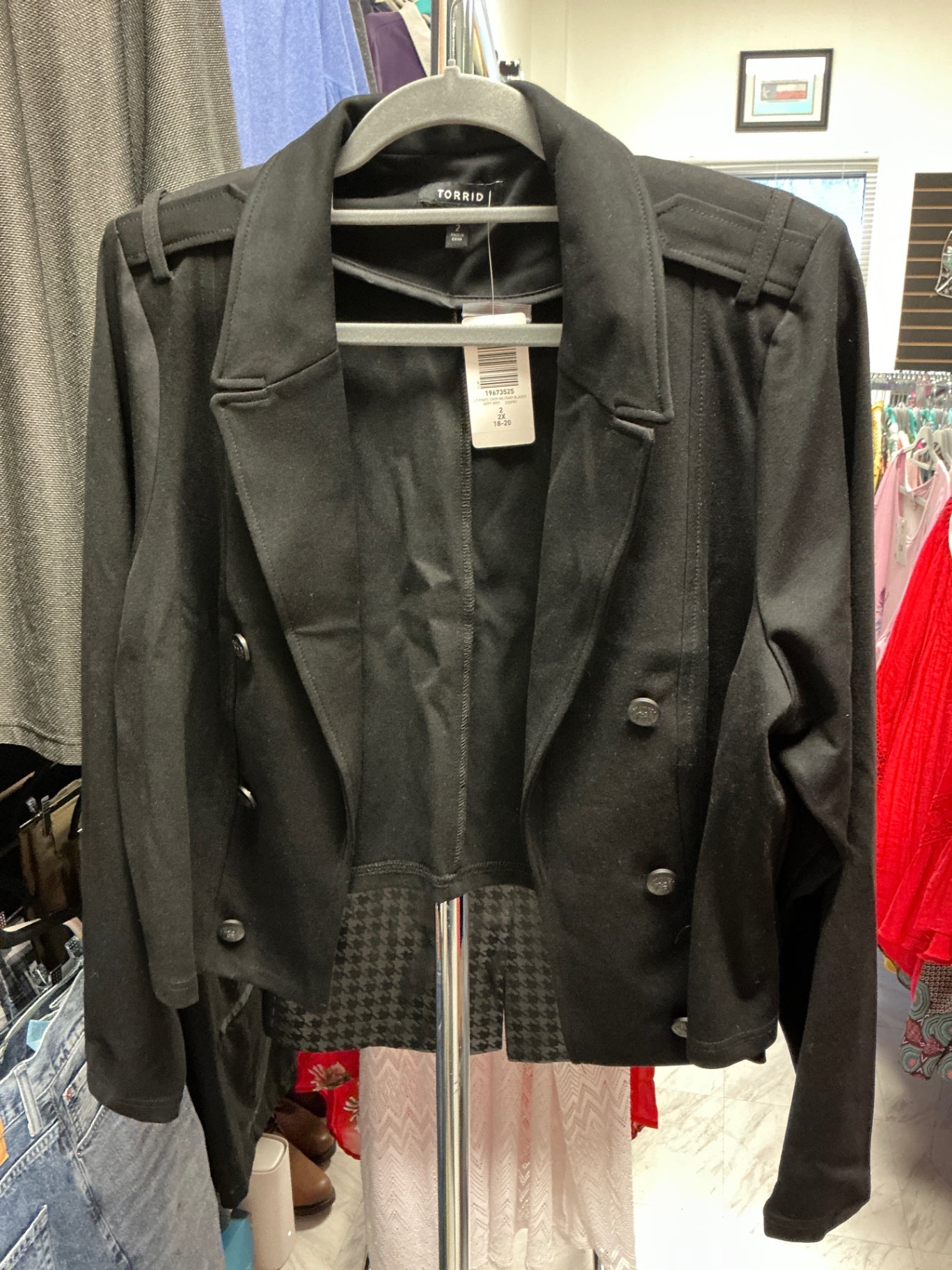 Torrid Blazer 2 Black NWT