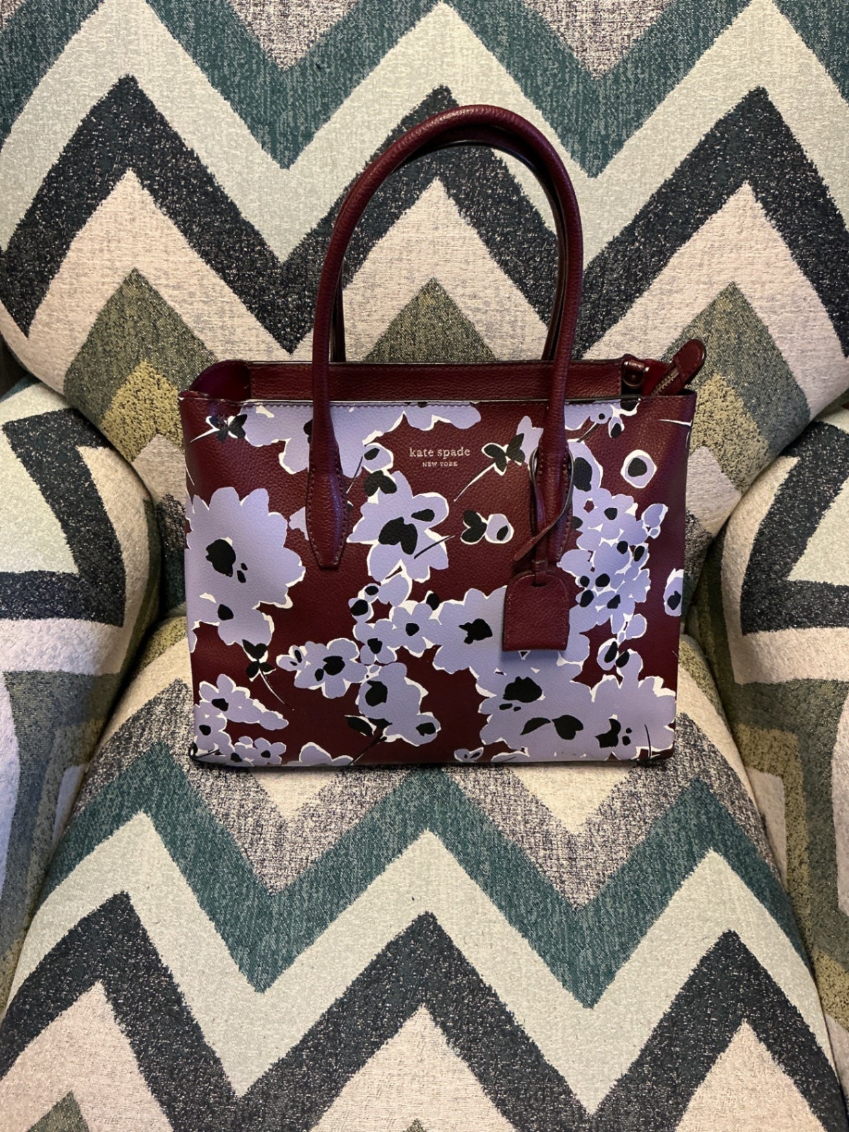 Kate Spade Handbag Burgundy and Lavender