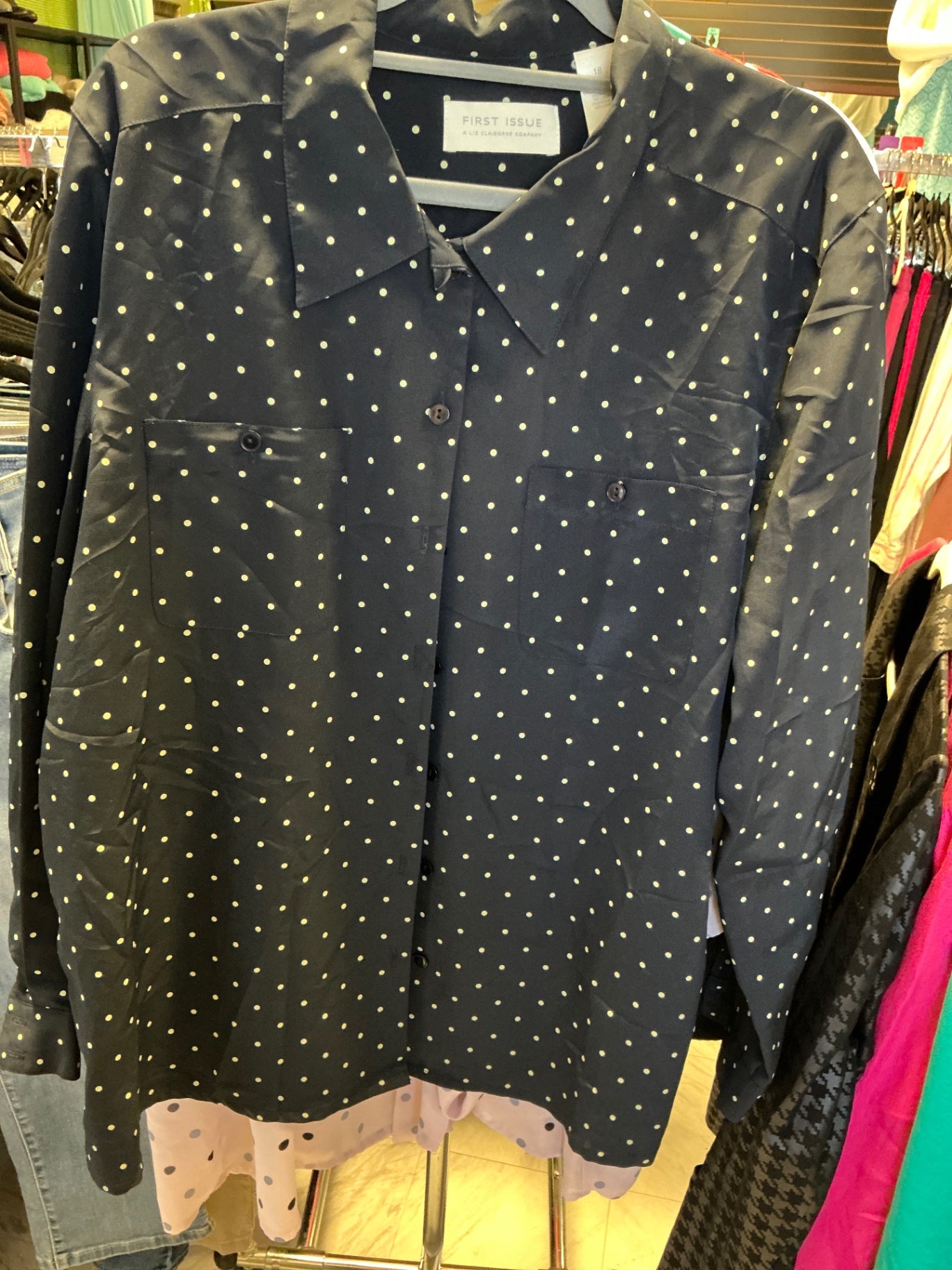 FIRST ISSUE Shirt 18 Navy Blue
