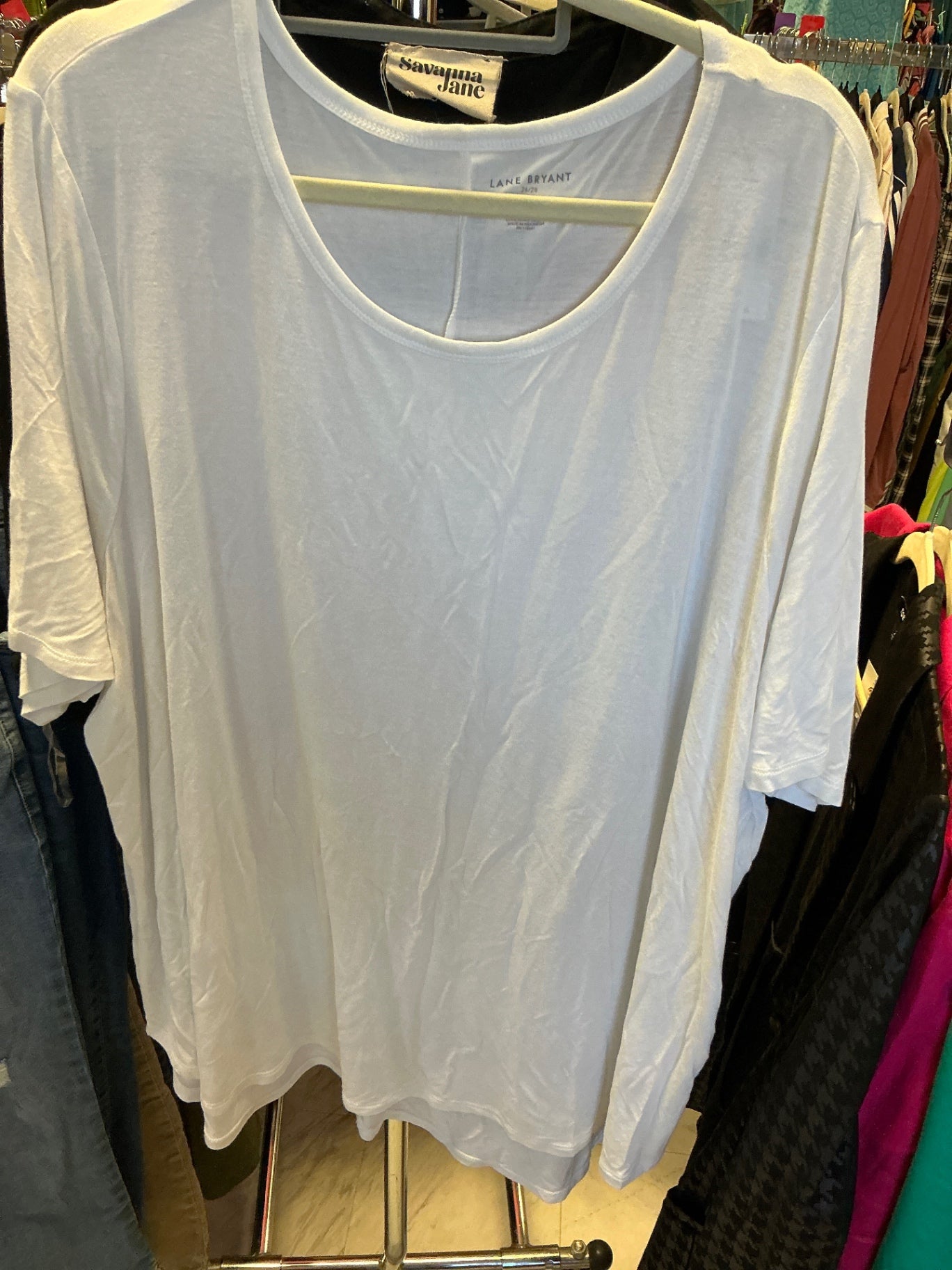 Lane Bryant T-Shirt 26/28 White