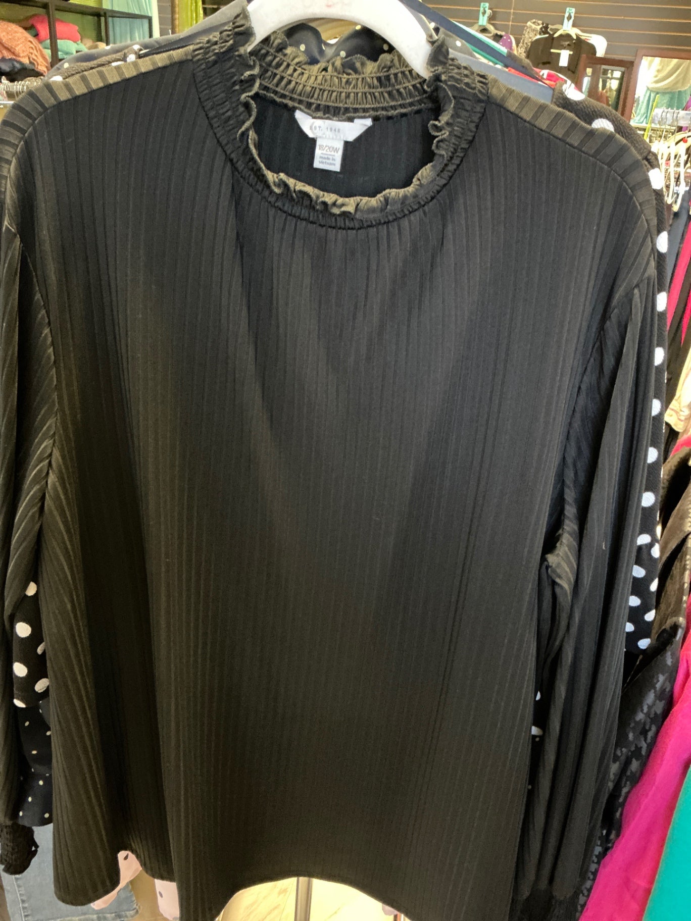 EST. 1946 Blouse 18/20 Black