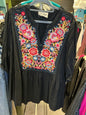 Savanna Jane Blouse 1X Black