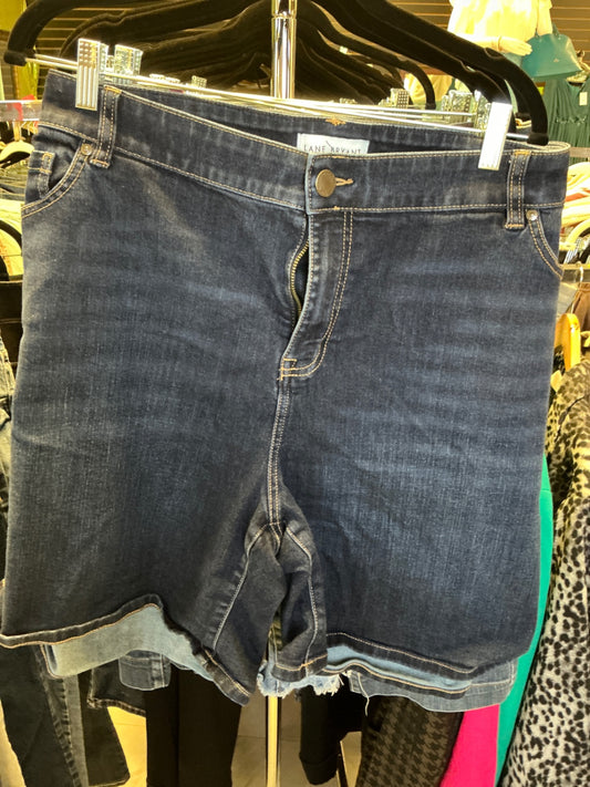 Lane Bryant Denim Shorts 24 Dark Blue