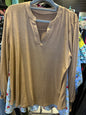 Long Sleeve Top 2XL Brown