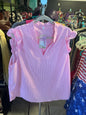 WDIRARA Blouse 4X Pink Striped NWT