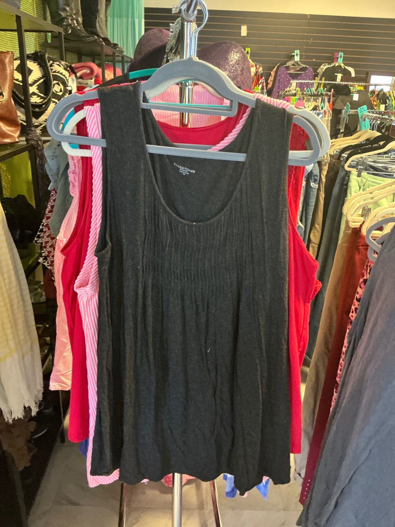 Eileen Fisher Tank Top 1X Black