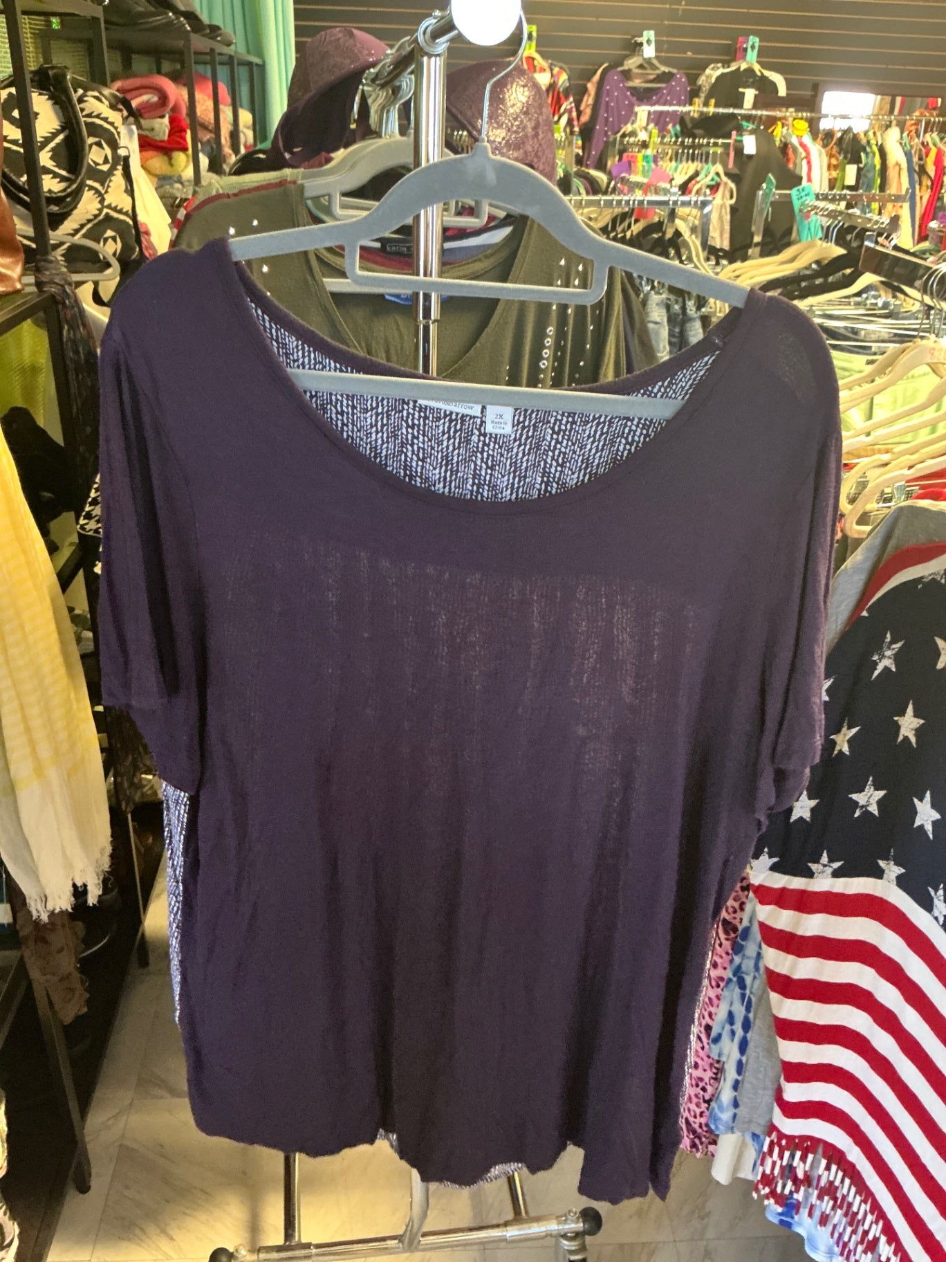Croft & Barrow T-Shirt 2X Purple