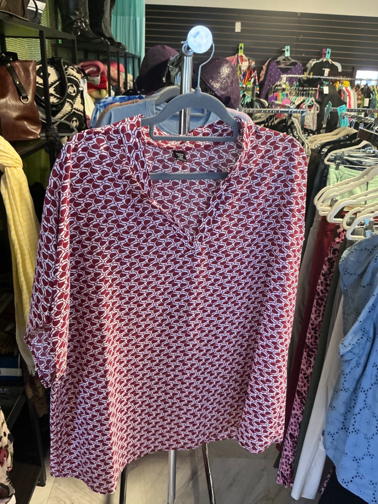 Shein Blouse 4X Red