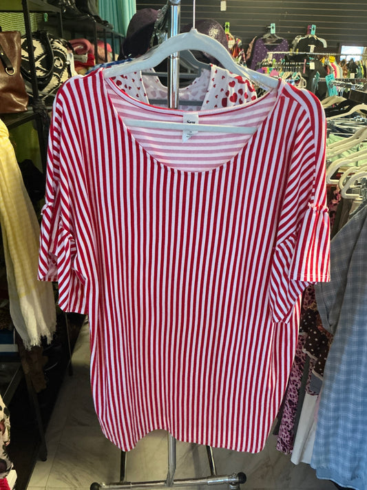 Sew In Love T-Shirt 3XL Red and White